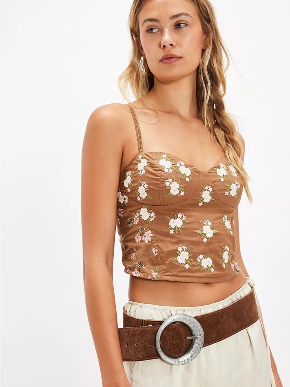 Free People Wildflower Embroidered Bustier ❤️ NWOT - Picture 6 of 6